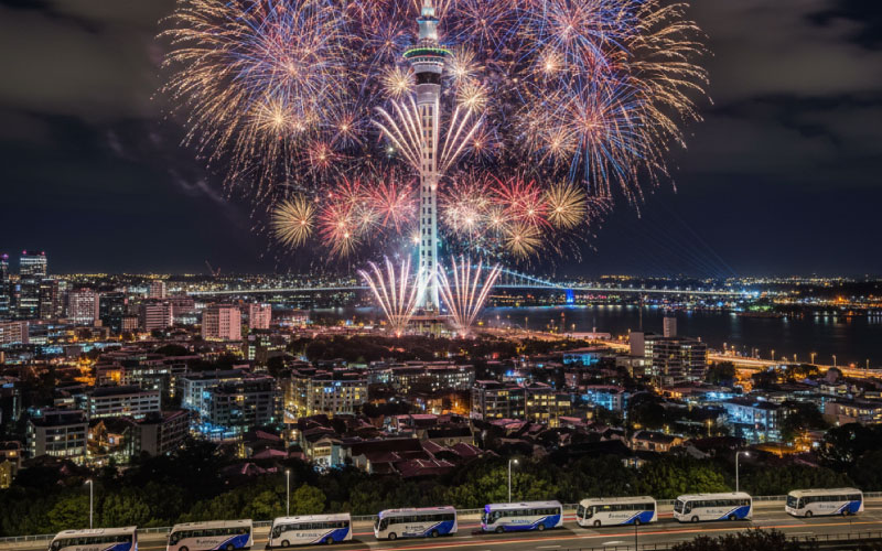 Auckland’s Dazzling Night, Delivered by The Coach Company NZ