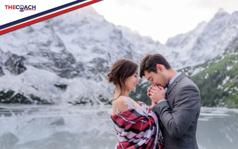 wedding proposal in front of a lake, NZ romantic spots, August 2024, NZ