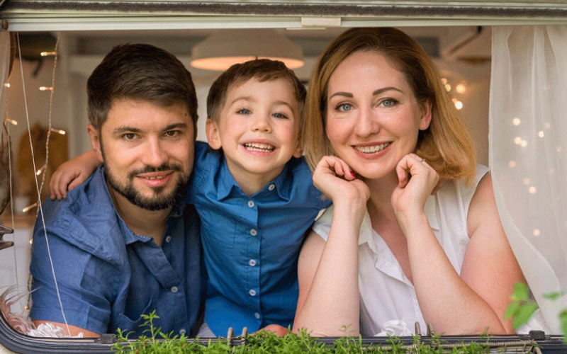 happy family in a minibus, December 2024, NZ