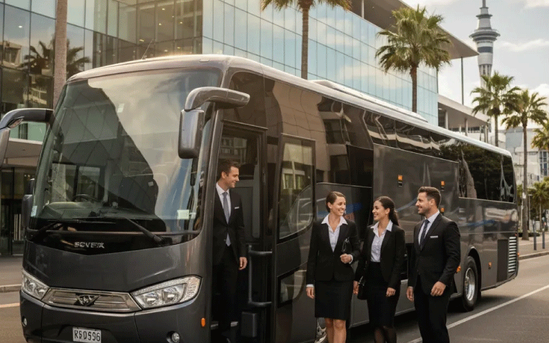 Professional Corporate Coach Hire Auckland services delivering reliability and brand excellence.